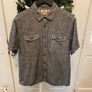 Mens Woolrich Casual Minimalistic Button Down Shirt SS L